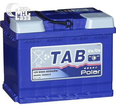 Аккумулятор TAB Polar Blue [121060] 6СТ-60 Ач R EN600 А 242x175x190мм